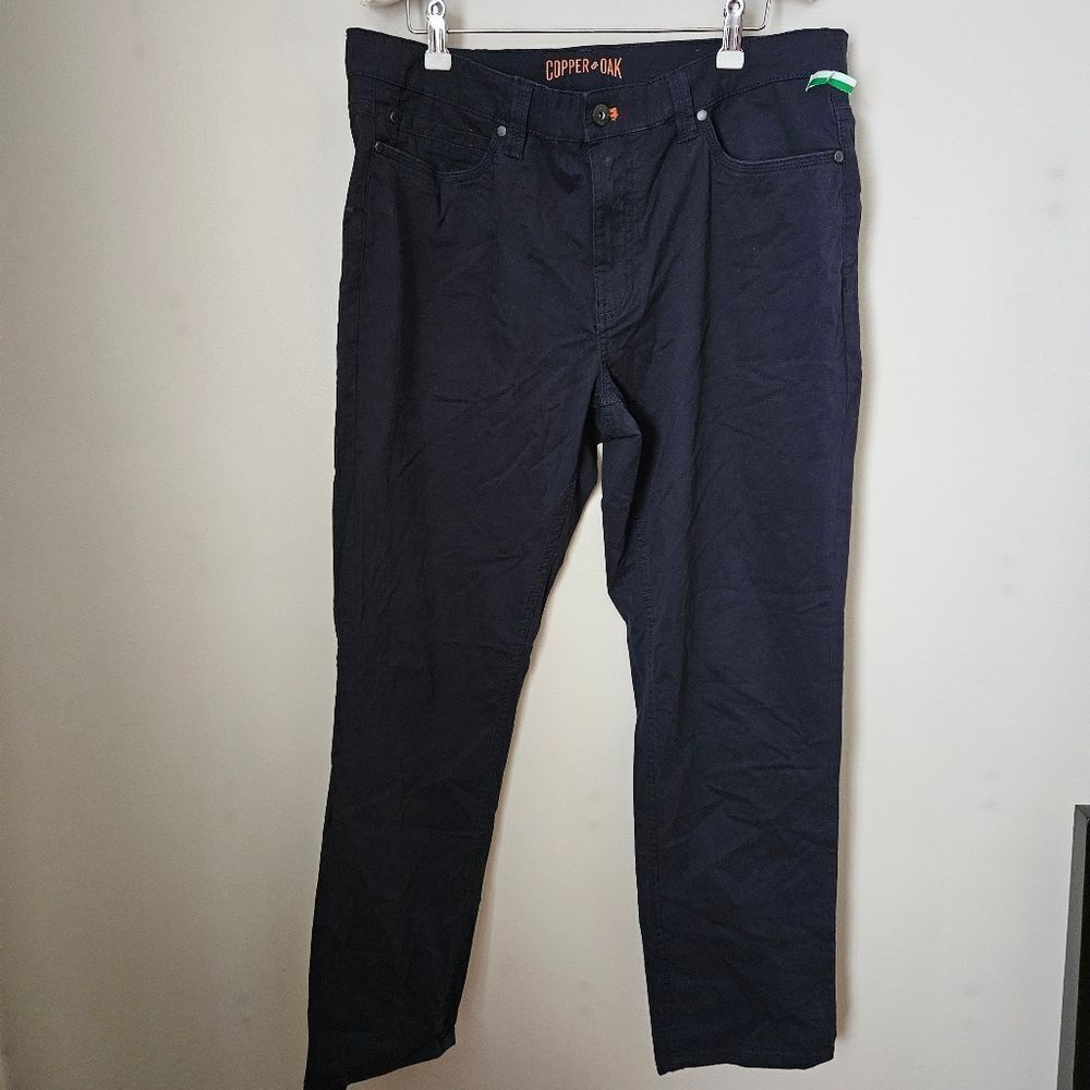 Copper & Oak Supply Pants Navy Blue Business Casual 34x30 Neutral